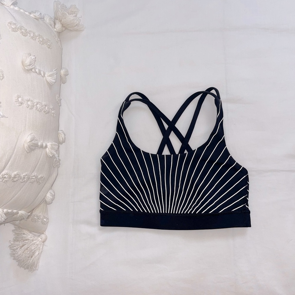 Lululemon Rare Energy Sports Bra Super Reflective!! Size 4